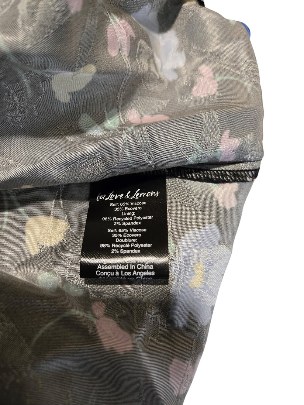 For Love & Lemons Lexy Floral Mini Dress SZ S Romantic Cottagecore - Picture 7 of 8